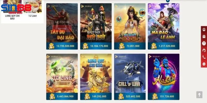 Khám phá thế giới Mini Game đa dạng tại Sin88